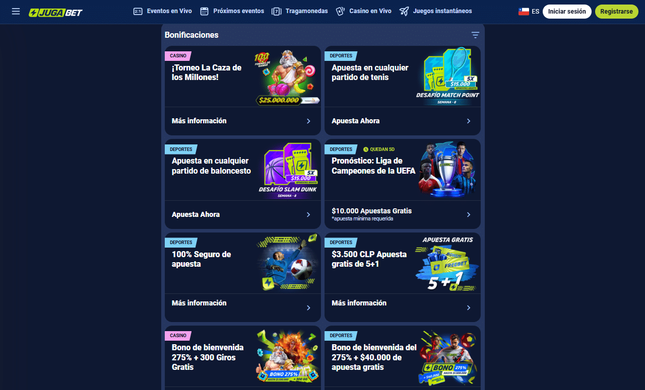 Jugabet opiniones
