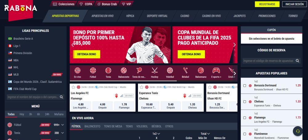 Bono de bienvenida Rabona