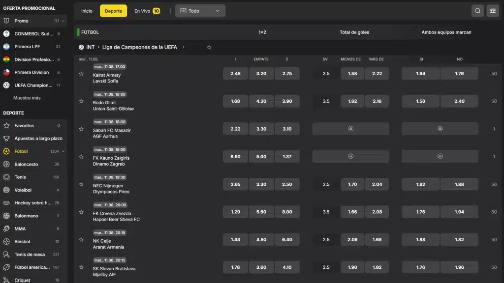 Brazino777 Apuestas deportivas